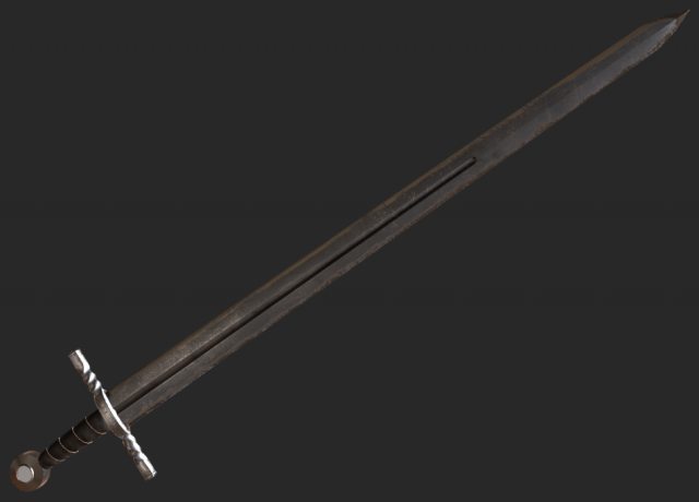 one-handed medieval swords pack 3D Model .c4d .max .obj .3ds .fbx .stl .blend 