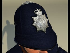 British policeman rigged 3D Модель