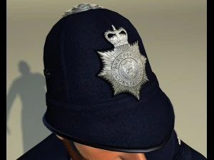 British policeman rigged 3D Model