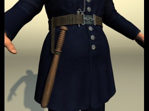 British policeman rigged 3D Модель