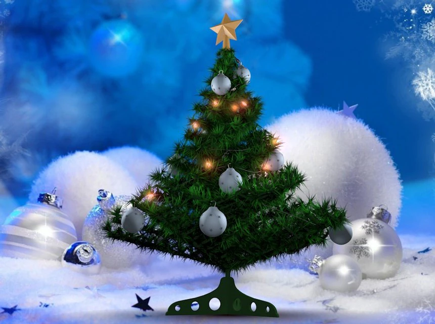 christmas tree 3D Model .c4d .max .obj .3ds .fbx .stl .blend 