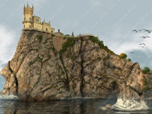 castle swallows nest day version 3D Model