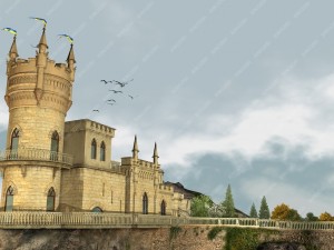 castle swallows nest day version Modelo 3D