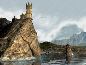 castle swallows nest day version Modelo 3D