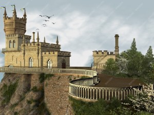 castle swallows nest day version Modelo 3D