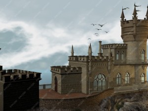 castle swallows nest day version Modelo 3D