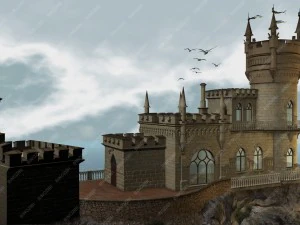 castle swallows nest day version 3D Model
