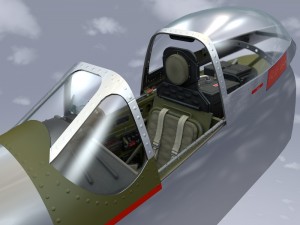 cockpit mustang p-51d Model 3D