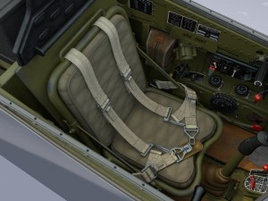 cockpit mustang p-51d 3D Model