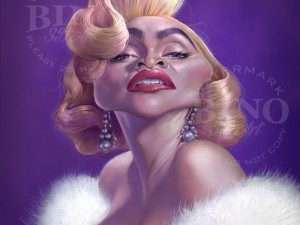 caricature of madonna 3D-Modell