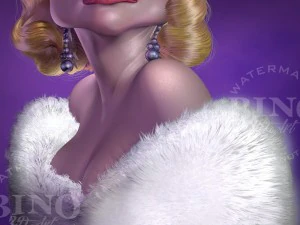 caricature of madonna 3D Model