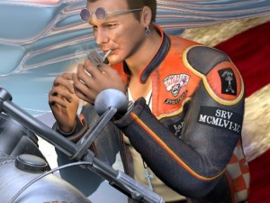 on the highway 3D-Modell