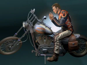 sur l'autoroute Modèle 3D