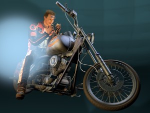 on the highway 3D-Modell