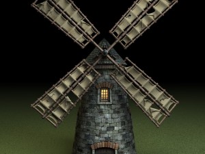 medieval windmill 3D Model