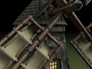 medieval windmill 3D Model