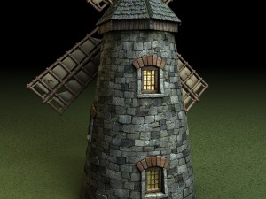 medieval windmill 3D Model