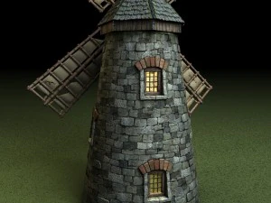 medieval windmill 3D Model