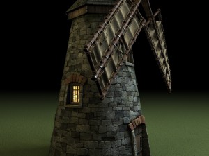medieval windmill 3D Model