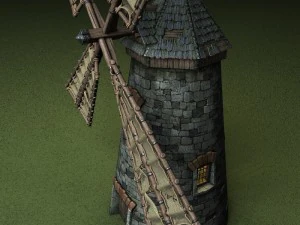 medieval windmill 3D Model