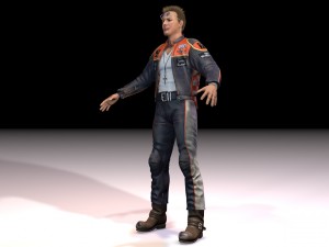 motorcyclist rigging Modelo 3D