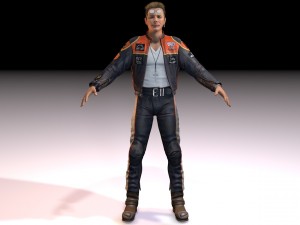 motorcyclist rigging Modelo 3D