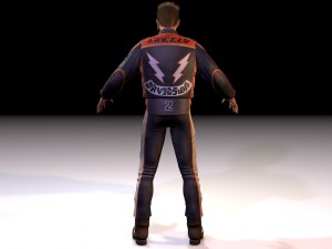 motorcyclist rigging Modelo 3D