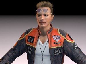 motorcyclist rigging Modelo 3D