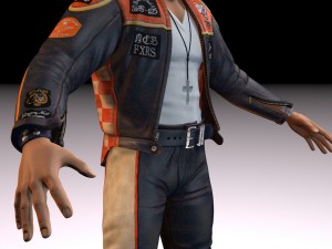 motorcyclist rigging Modelo 3D