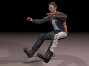 motorcyclist rigging Modelo 3D