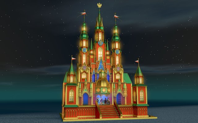 christmas crib 3Dモデル .c4d .max .obj .3ds .fbx .stl .blend 