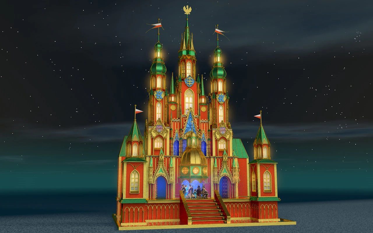 christmas crib 3D Model .c4d .max .obj .3ds .fbx .stl .blend 