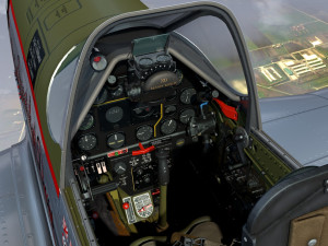 mustang p-51 d in flight 3D 模型