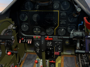 mustang p-51 d on the runway 3D Model
