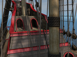 galeon dragon smok with sails Modelo 3D