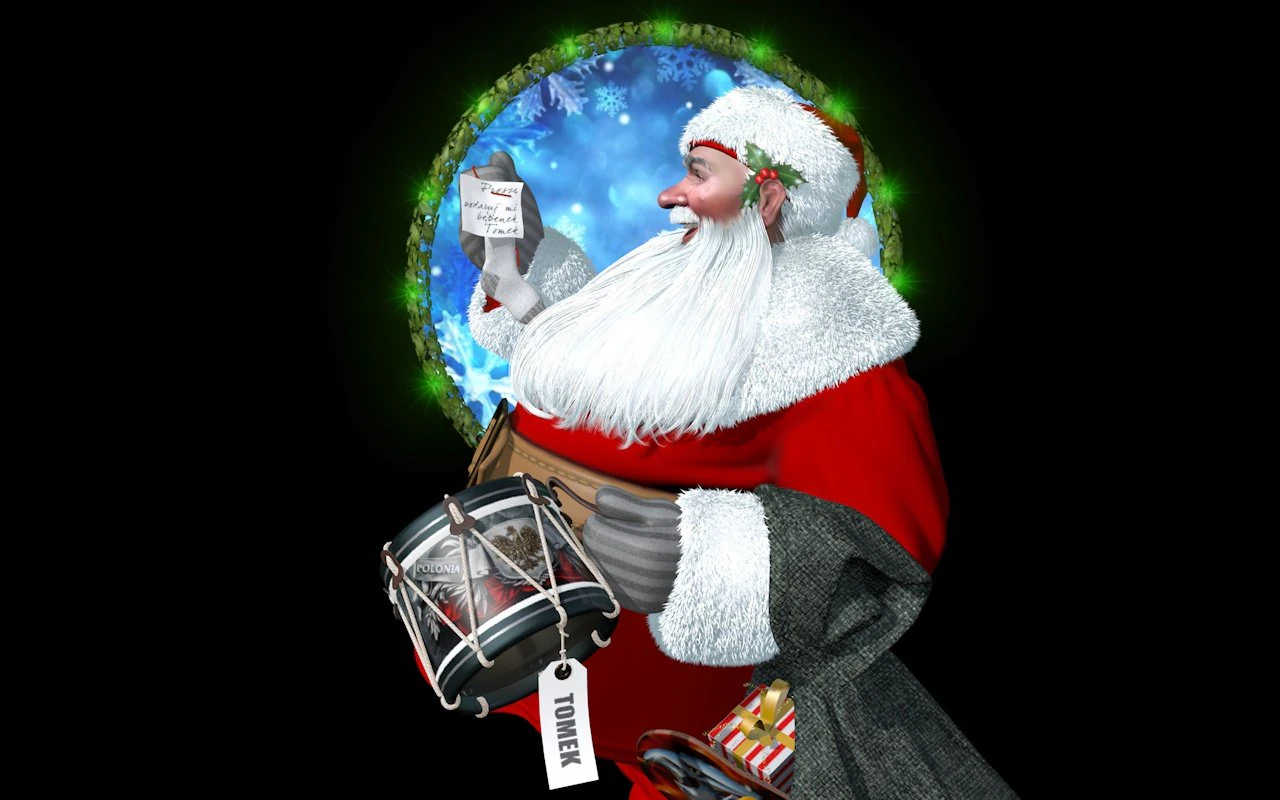 santa claus 3D Model .c4d .max .obj .3ds .fbx .stl .blend