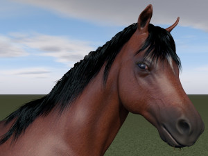 horse rigging 3D Model