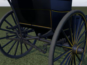 london cab cabman horse rigging 3D Model
