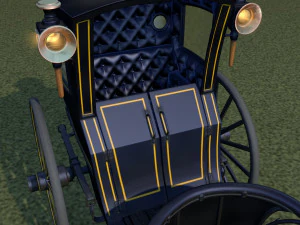 london cab cabman horse rigging 3D Model