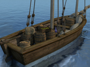 sailboat with a commodity 3Dモデル