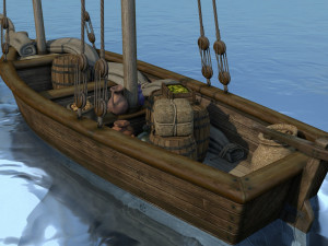 sailboat with a commodity 3Dモデル