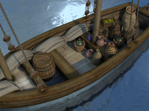 sailboat with a commodity 3Dモデル