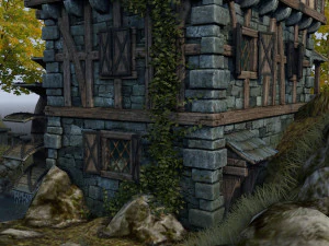 medieval watermill 3D Model