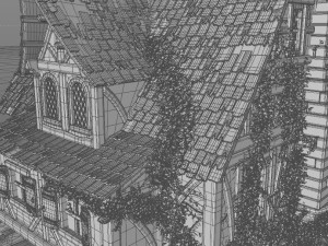 medieval watermill Modèle 3D