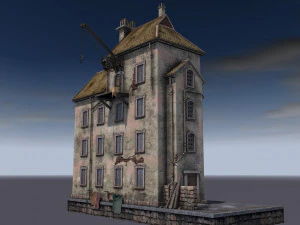 bâtiment portuaire Modèle 3D
