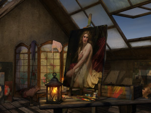 atelier in the attic Model 3D