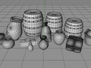medieval goods set 1 3D 모델