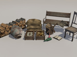 victorian set 3Dモデル