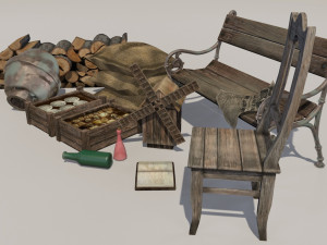 victorian set 3D Модель