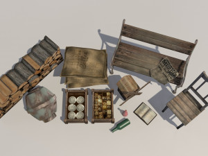 victorian set 3D Модель